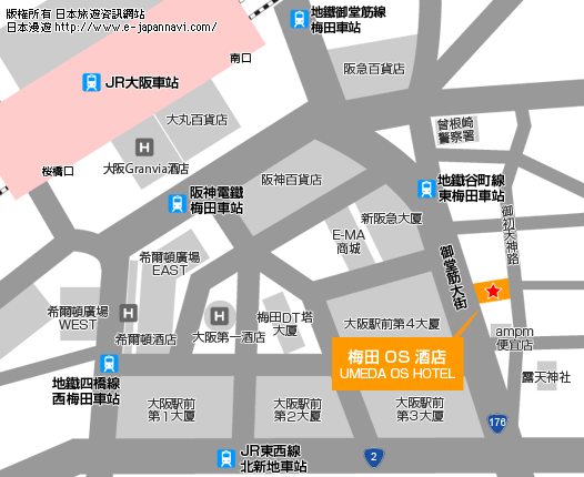梅田地圖