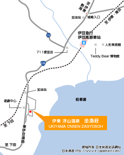 伊豆浮山温泉 地图