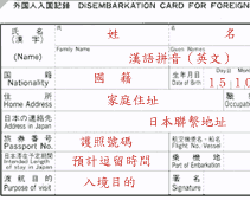 入境卡