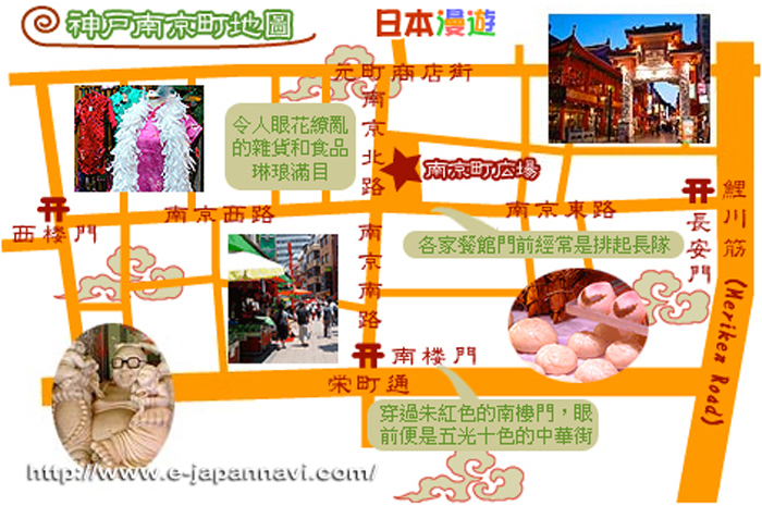 神戶南京街地圖