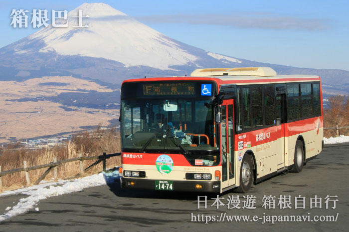 箱根登山巴士富士山景