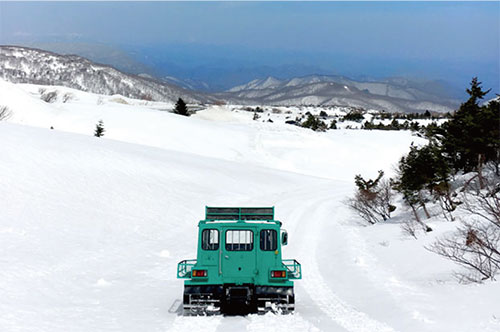 行進中的雪上車