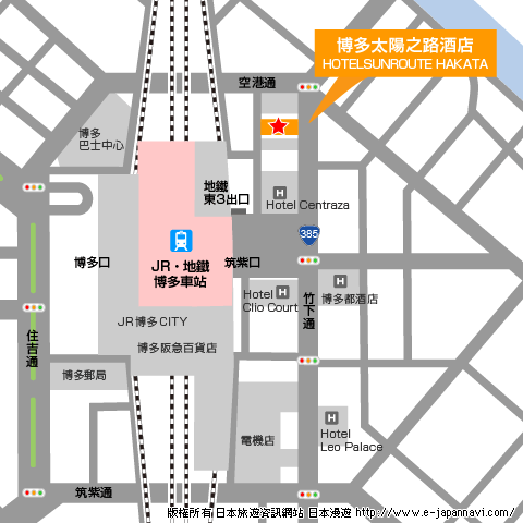 福岡博多地圖