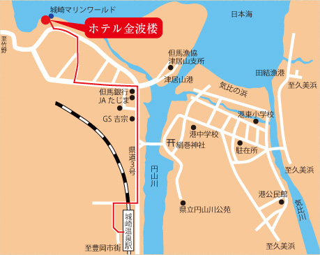 兵庫城崎地圖