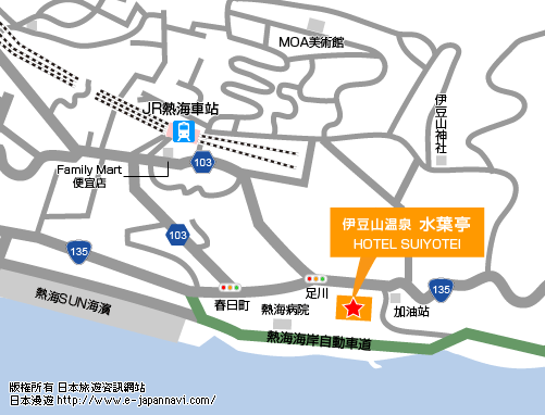 伊豆山溫泉 地圖