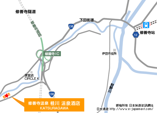 修善寺溫泉 地圖