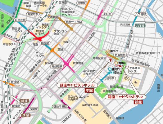 東京 銀座 地圖