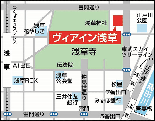 東京 淺草 地圖