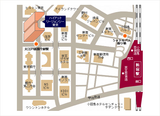 东京新宿地图