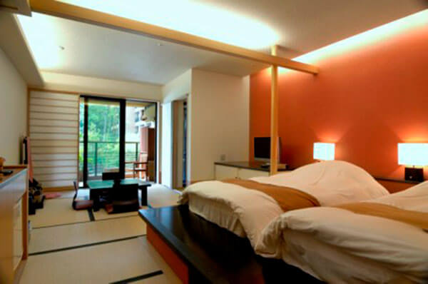 雪月花溫泉酒店 附帶露天浴和洋室 36平米（定員2〜3人）客房例