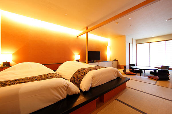 雪月花溫泉酒店 附帶露天浴和洋室 45平米（定員2〜4人）客房例