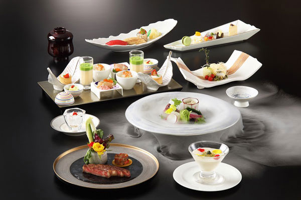 天悠溫泉酒店 標準晚餐套餐例 和洋創作料理例