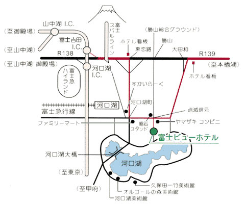 富士河口湖溫泉 地圖