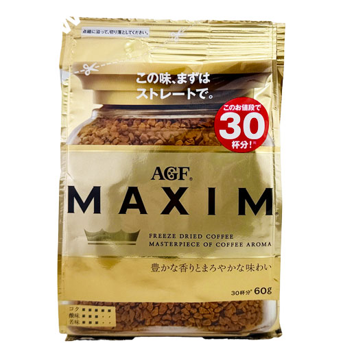 AGF MAXIM 箴言咖啡補充包30杯