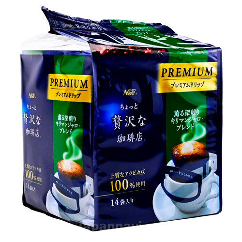 AGF奢華咖啡店吉力馬札羅濾掛咖啡14包