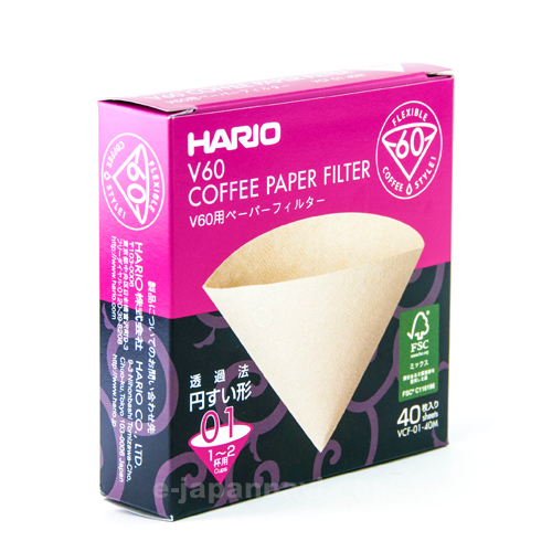 日本HARIO V60咖啡濾紙40片