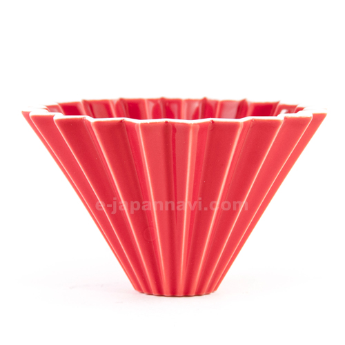日本ORIGAMI美濃燒陶磁濾杯s紅色