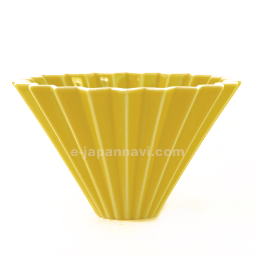日本ORIGAMI美濃燒陶磁濾杯s黃色