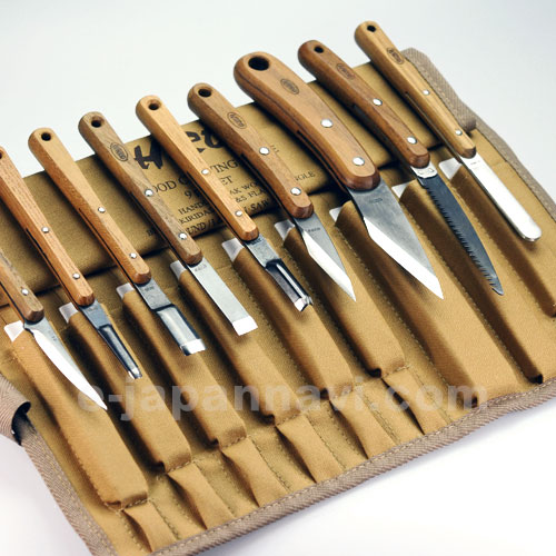 HIRO木工雕刻刀9支套