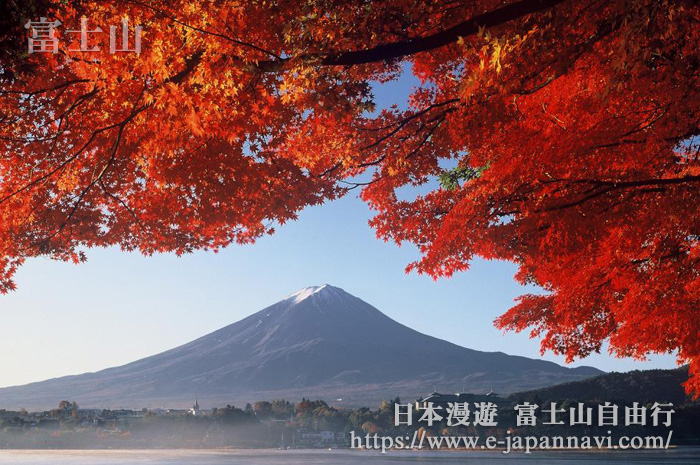 富士山秋田紅葉風景