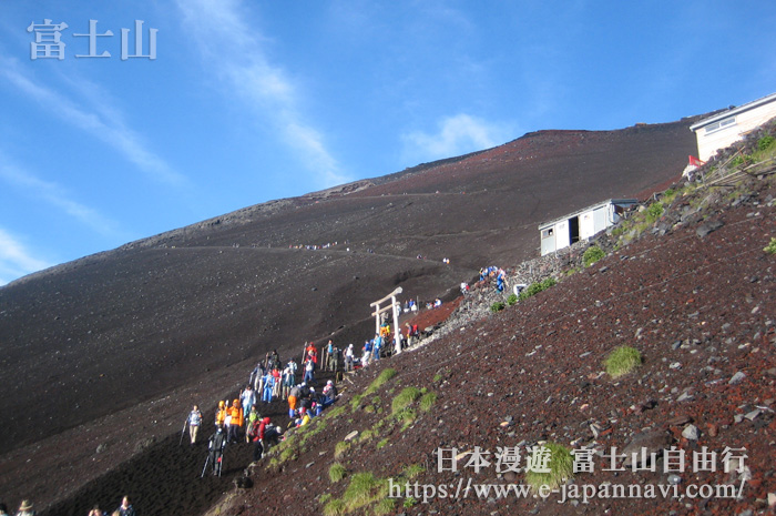 富士山登山風景