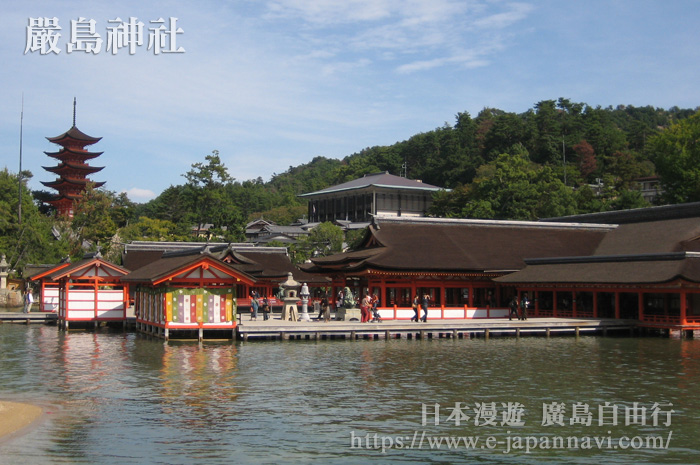 嚴島神社滿潮時風景