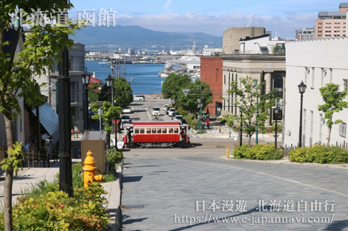 函館港八幡坂街道