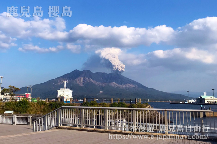 2019年11月噴發中的櫻島火山