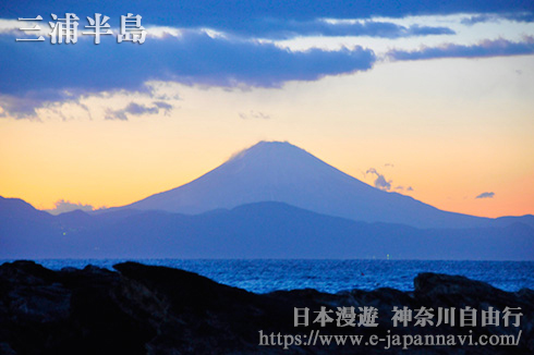 城島海岸海上富士山