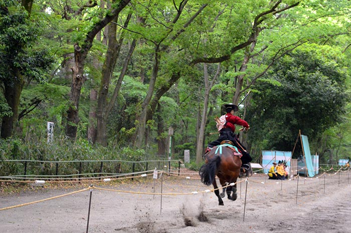 葵祭の前儀、流鏑馬神事