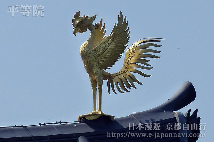 平等院屋頂上的金鳳凰