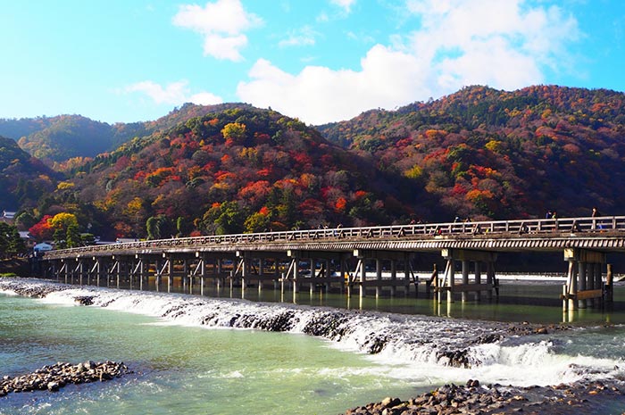 嵐山的象徵渡月橋