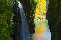 高千穗峽谷秋景