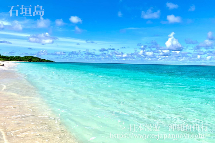 石垣島蔚藍的海水與白沙灘