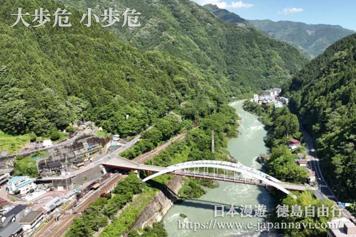 大步危橋於對岸的大步危車站