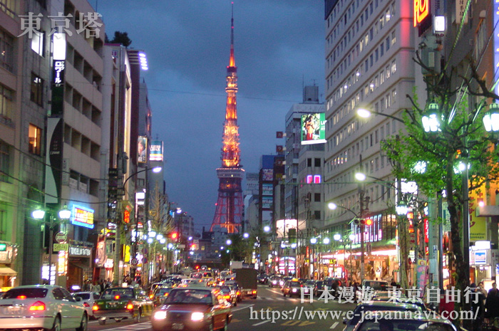 由東京六本木眺望東京塔