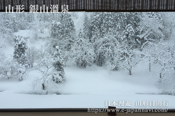 美如畫的銀山溫泉雪景