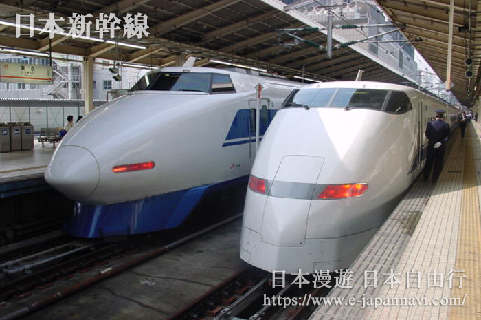 日本老式100系與300系新幹線