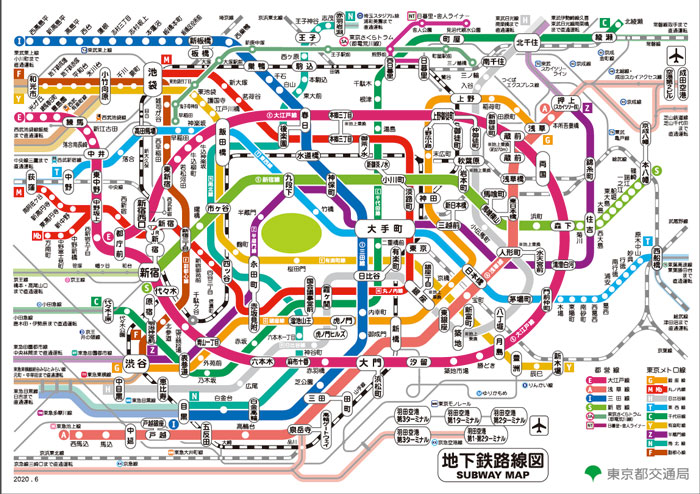 東京地鐵線路圖